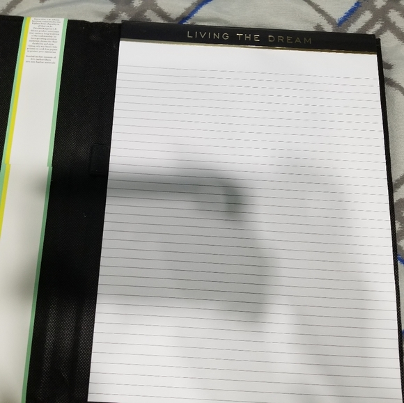 New Black Markings Padfolio with pad - Picture 5 of 9